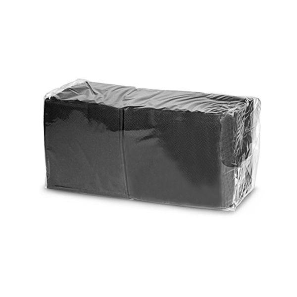 25cm-Cocktail-Napkins---2ply---Black-4000s
